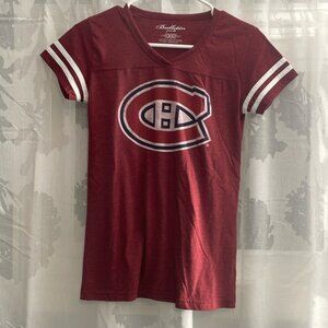 Montreal Canadiens girls Red NHL Distressed Logo short